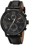 Buy Tommy Hilfiger Quartz Leather Strap Black Dial 44mm Watch for Men - 1791310 in Pakistan