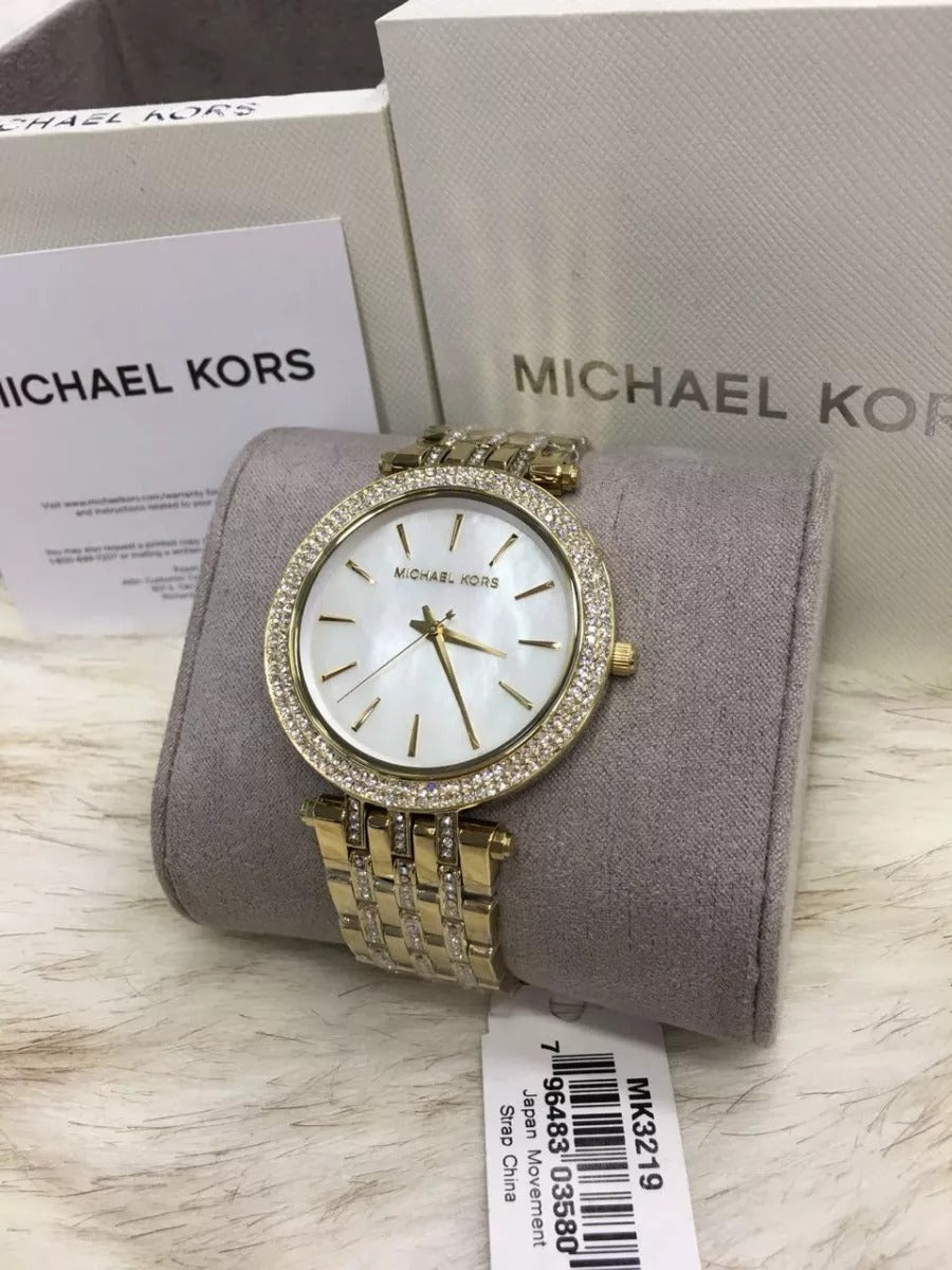 Buy Michael Kors Quartz Stainless Steel Mother Of Pearl Dial 39mm Watch for Women - Mk3219 in Pakistan