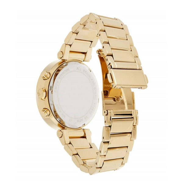 Buy Michael Kors Womens Quartz Chronograph Parker Gold Stainless Steel Green Dial 38mm Watch - Mk6263 in Pakistan