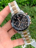 Buy Hugo Boss Mens Analog Hero Two Tone Stainless Steel Black Dial 45mm Watch - 1513757 in Pakistan