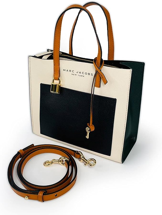 Buy Marc Jacobs Mini Grind Color Block Leather Tote SandShell Bag Small in Pakistan