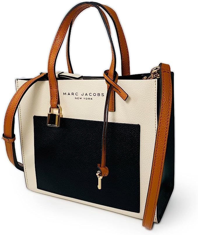 Buy Marc Jacobs Mini Grind Color Block Leather Tote SandShell Bag Small in Pakistan