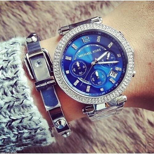 Buy Michael Kors Womens Quartz Stainless Steel Blue Dial 39mm Watch - Mk6117 in Pakistan