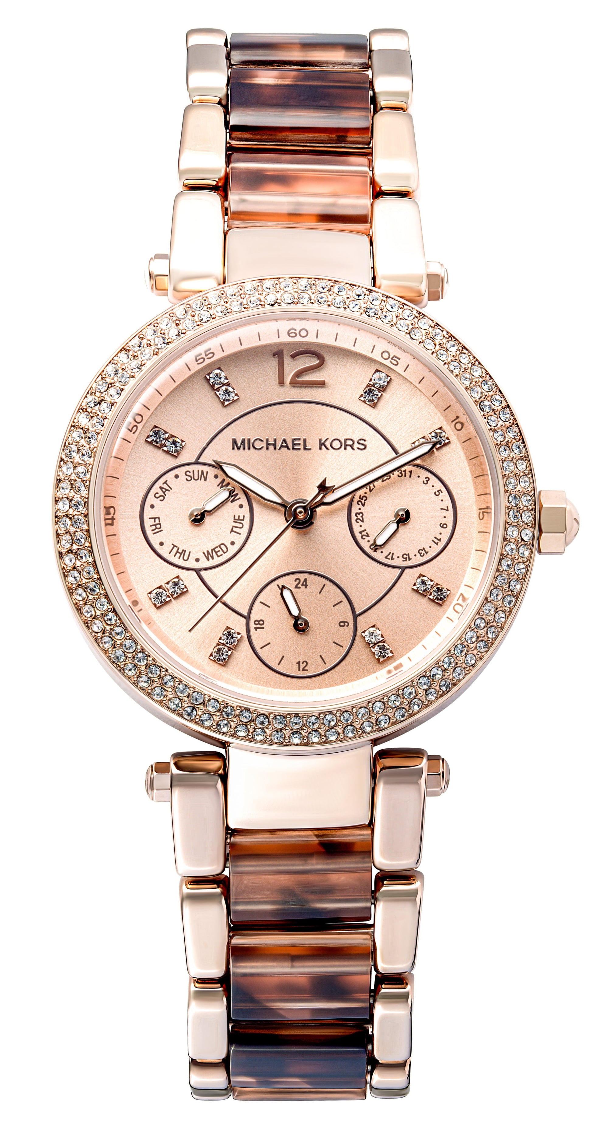 Buy Michael Kors Women's Parker Chronograph Rose Gold-tone Stainless Steel Watch - Mk6834 in Pakistan