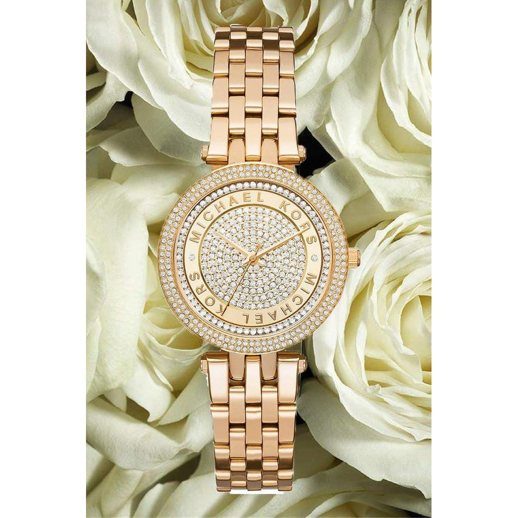 Buy Michael Kors Womens Quartz Darci Stainless Steel Gold Dial 39mm Watch - Mk3438 in Pakistan