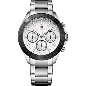 Buy Tommy Hilfiger Mens Quartz Stainless Steel White Dial 44mm Watch - 1791227 in Pakistan