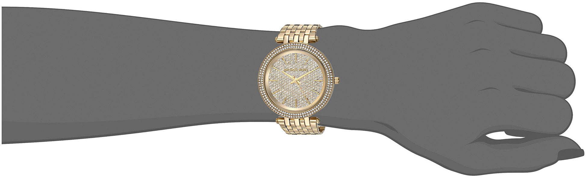 Buy Michael Kors Womens Quartz Darci Stainless Steel Gold Dial 39mm Watch - Mk3438 in Pakistan