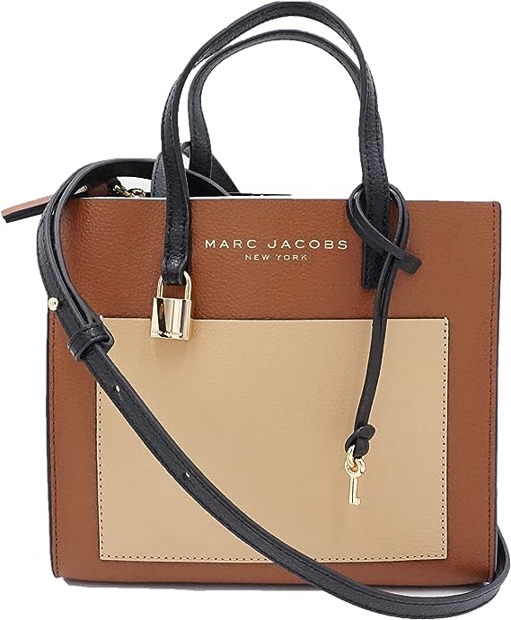 Buy Marc Jacobs Mini Grind Color Block Leather Tote SandShell Bag Small in Pakistan