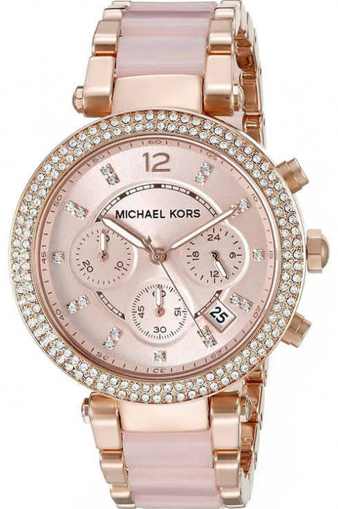 Buy Michael Kors Womens Quartz Parker Stainless Steel Rose Gold Dial 39mm Watch - Mk5896 in Pakistan