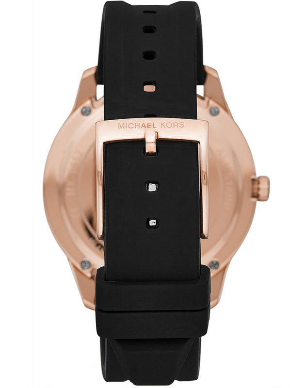 Buy Michael Kors Womens Quartz Runway Silicone Strap Black Dial 40mm Watch - Mk6852 in Pakistan