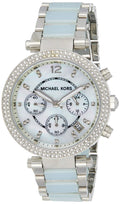 Buy Michael Kors Parker Mother of Pearl Dial Light Blue Strap Ladies Watch - MK6138 in Pakistan