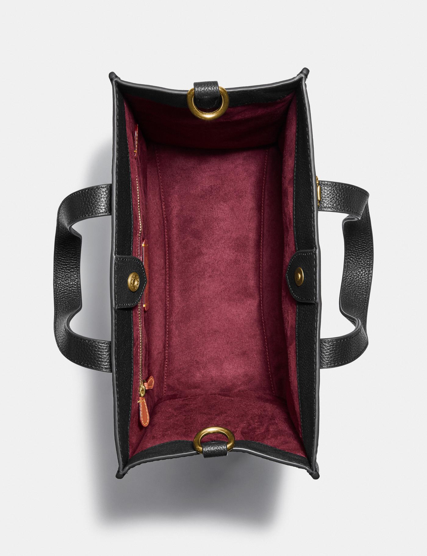 Buy Coach Field Tote In Signature Canvas With Horse And Carriage Print Bag Large - Truffle Black in Pakistan