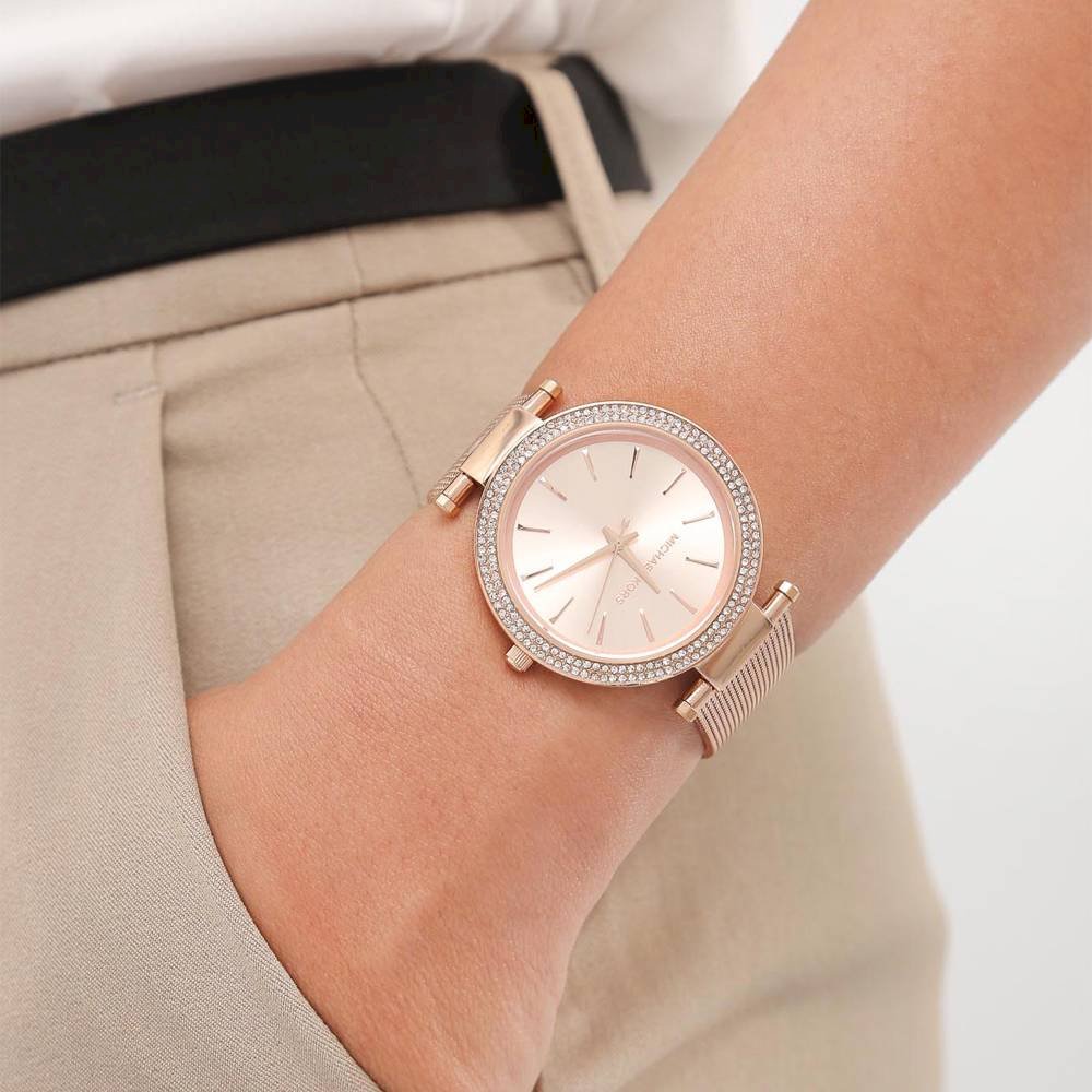 Buy Michael Kors Rose Gold Dial Rose Gold Stainless Steel Strap Ladies Watch - MK3369 in Pakistan