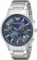 Buy Emporio Armani Men's Chronograph Quartz Stainless Steel Blue Dial 41mm Watch AR2448 in Pakistan