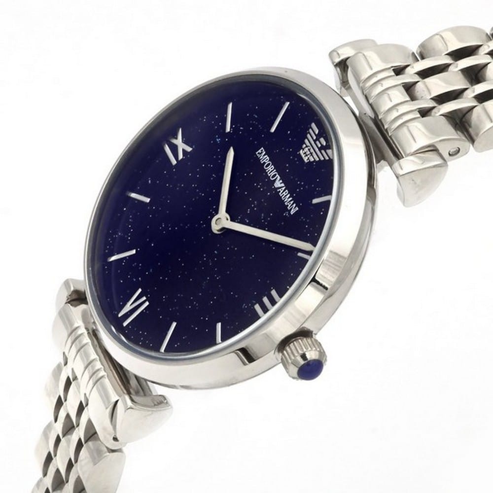 Buy Emporio Armani Analog Stainless Steel Dark Blue Dial 32mm Watch for Women - Ar11091 in Pakistan