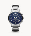 Buy Emporio Armani Men's Chronograph Quartz Stainless Steel Blue Dial 41mm Watch AR2448 in Pakistan