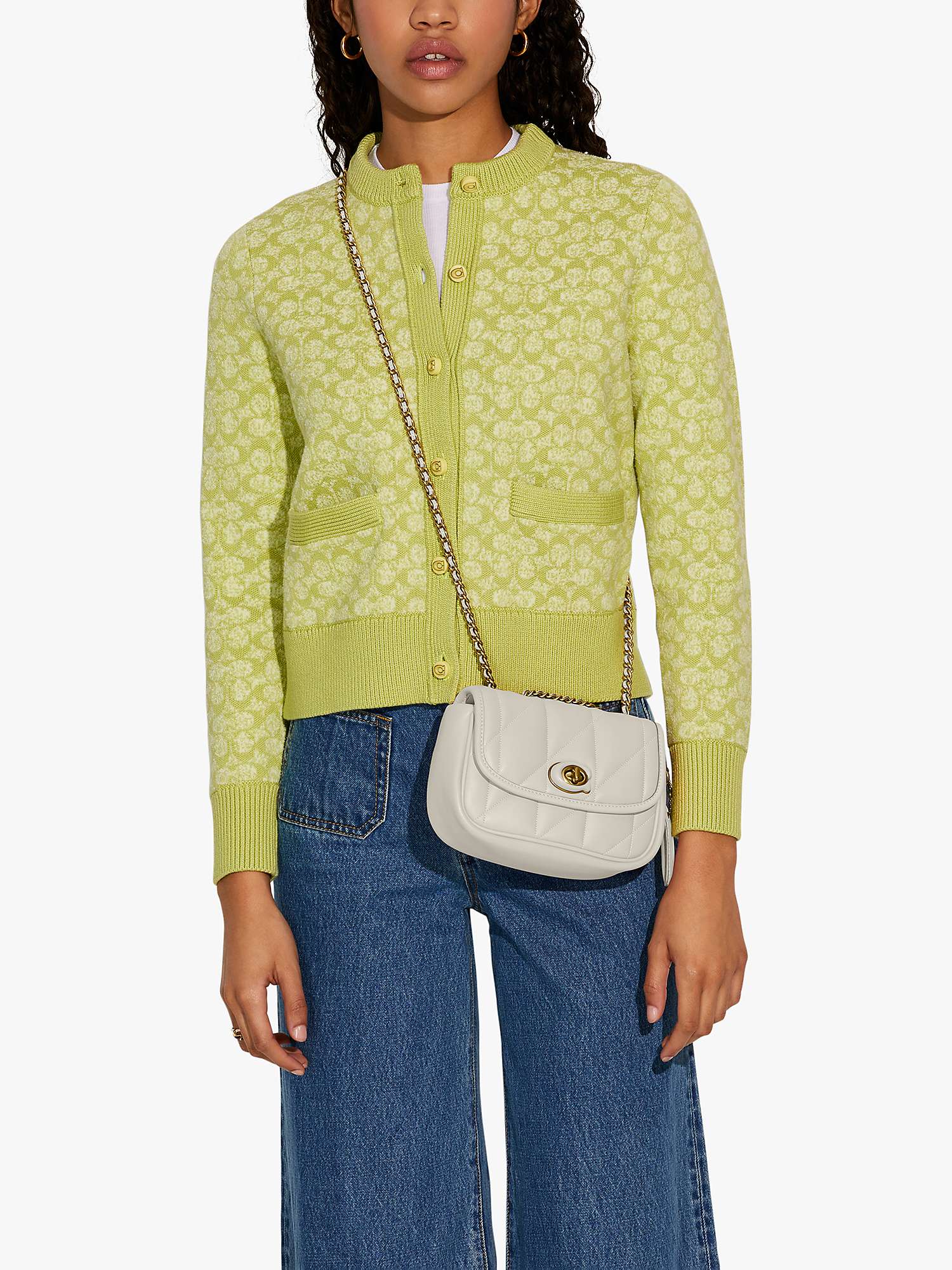 Buy Coach Pillow Maddison Shoulder With Quilting Bag Small - Chalk in Pakistan