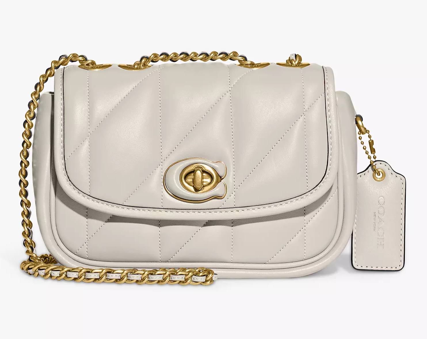 Buy Coach Pillow Maddison Shoulder With Quilting Bag Small - Chalk in Pakistan