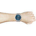 Buy Hugo Boss Mens Chronograph Champion Silver Stainless Steel Blue Dial 44mm Watch - 1513818 in Pakistan