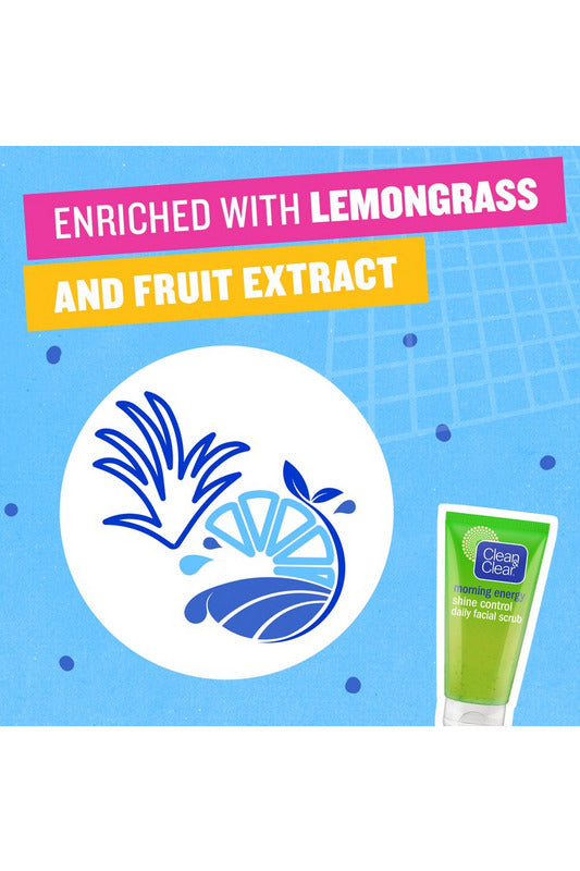 Buy Clean & Clear Daily Facial Scrub Morning Energy Shine Control - 150ml in Pakistan