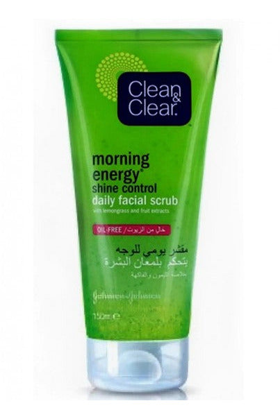 Buy Clean & Clear Daily Facial Scrub Morning Energy Shine Control - 150ml in Pakistan