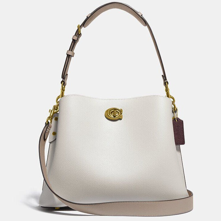Buy Coach Willow Shoulder Bag Medium - Chalk Multi in Pakistan