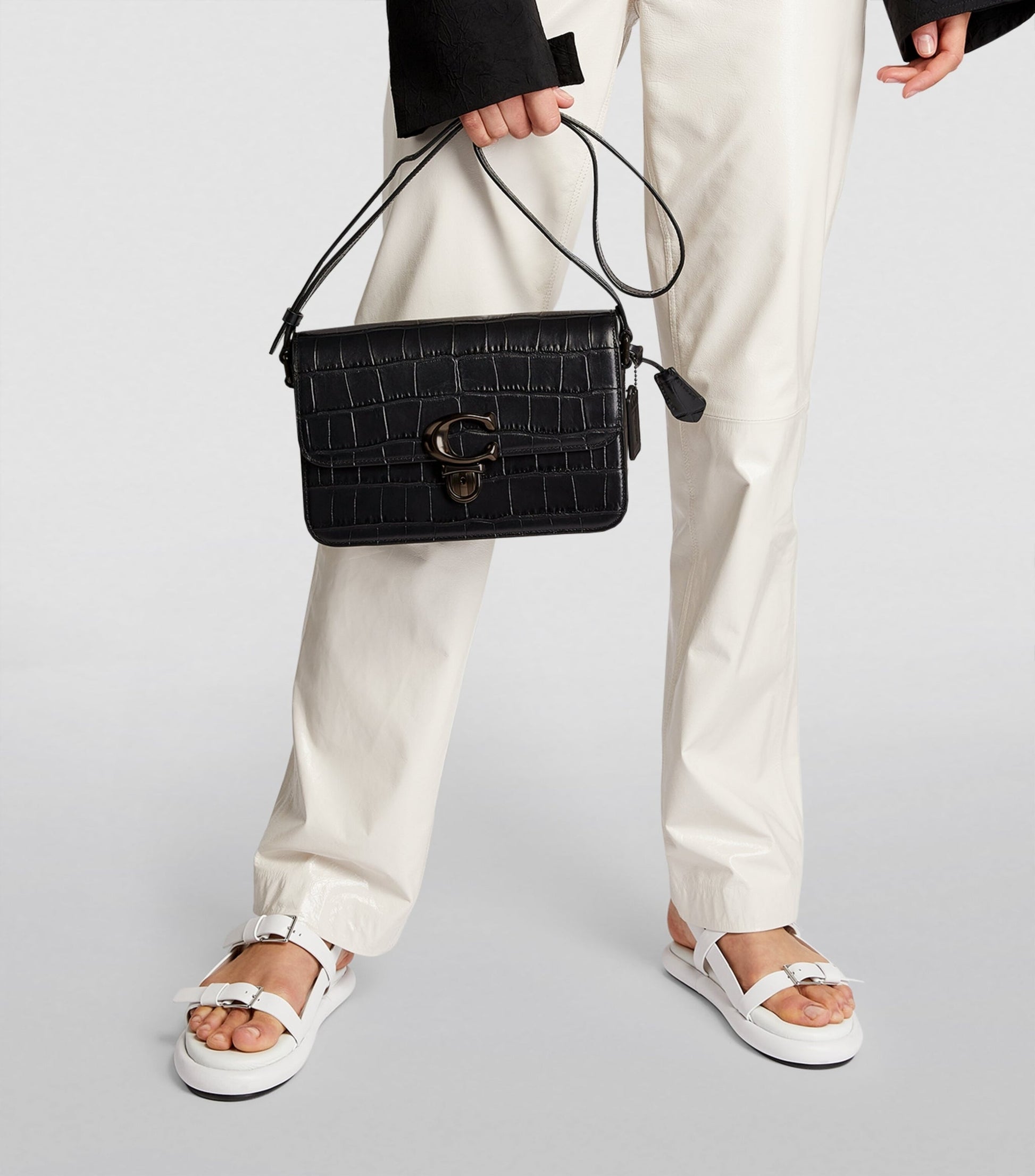 Buy Coach Studio Croc Embossed Bag Medium in Pakistan