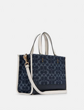 Buy Coach Dempsey Carryall In Signature Jacquard With Stripe And Coach Patch Bag Large - Denim Blue in Pakistan