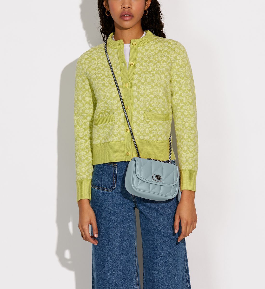 Buy Coach Pillow Maddison Shoulder With Quilting Bag Small - Aqua in Pakistan