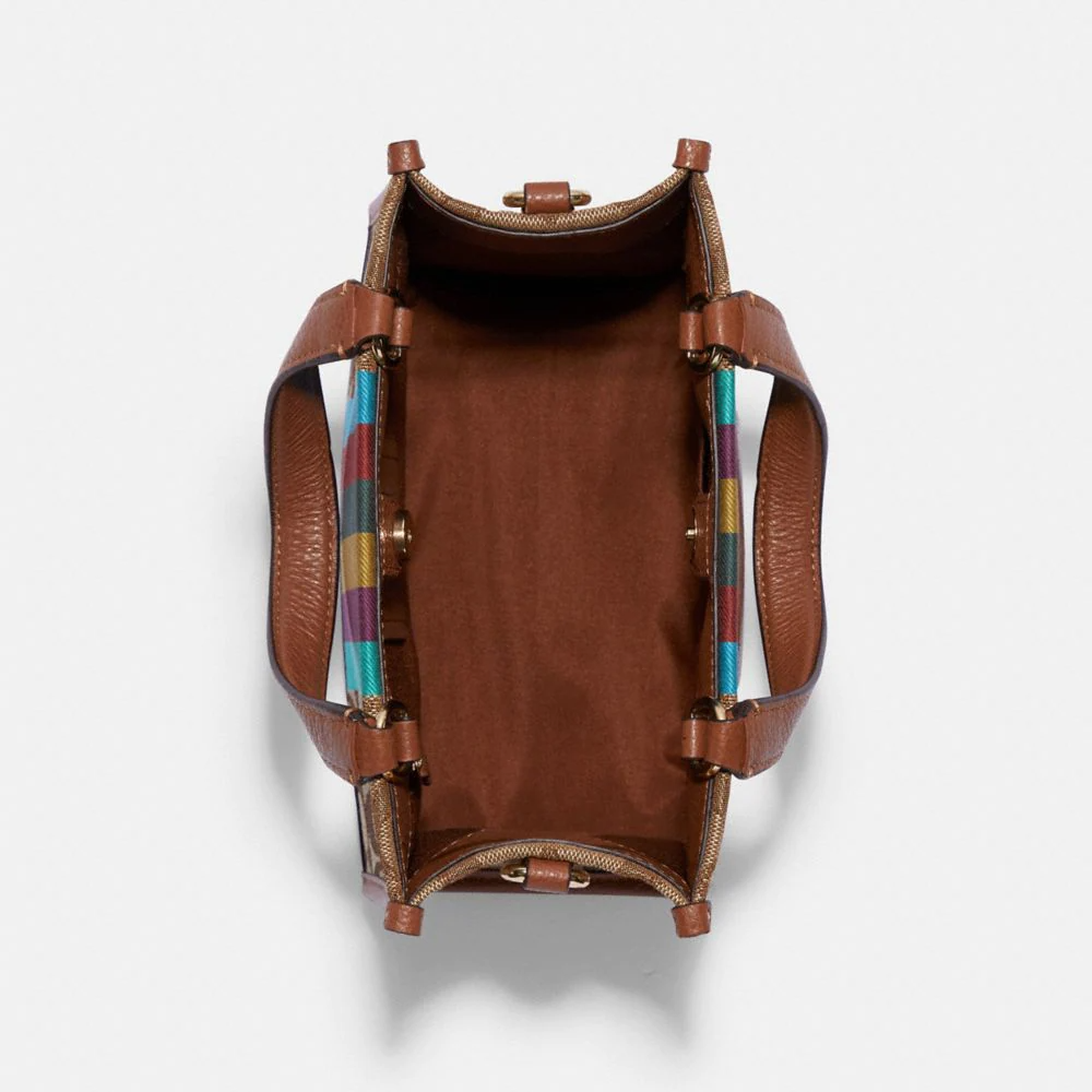 Buy Coach Dempsey Carryall In Signature Jacquard With Stripe And Coach Patch Bag Small - Khaki in Pakistan