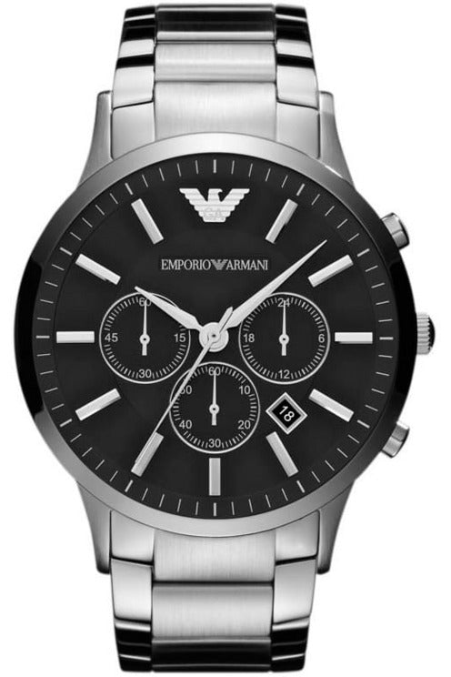 Buy Emporio Armani Men’s Quartz Stainless Steel Black Dial 46mm Watch AR2460 in Pakistan