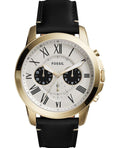 Buy Men's Chronograph Quartz Leather Strap Off White Dial 44Mm Watch in Pakistan