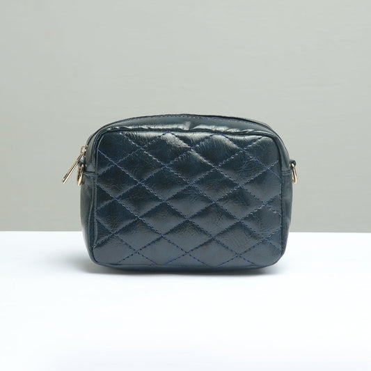 Buy Negative Apparel Mini Quilted Embossed Zip Chain Bag FD - Green in Pakistan