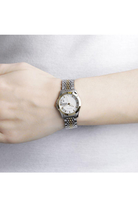 Buy Gucci Women's Swiss Made Quartz Stainless Steel Mother of Pearl Dial 27mm Watch YA126514 in Pakistan