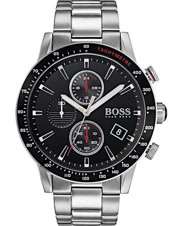 Buy Hugo Boss Mens Chronograph Quartz Rafale Stainless Steel Black Dial 44mm Watch - 1513509 in Pakistan