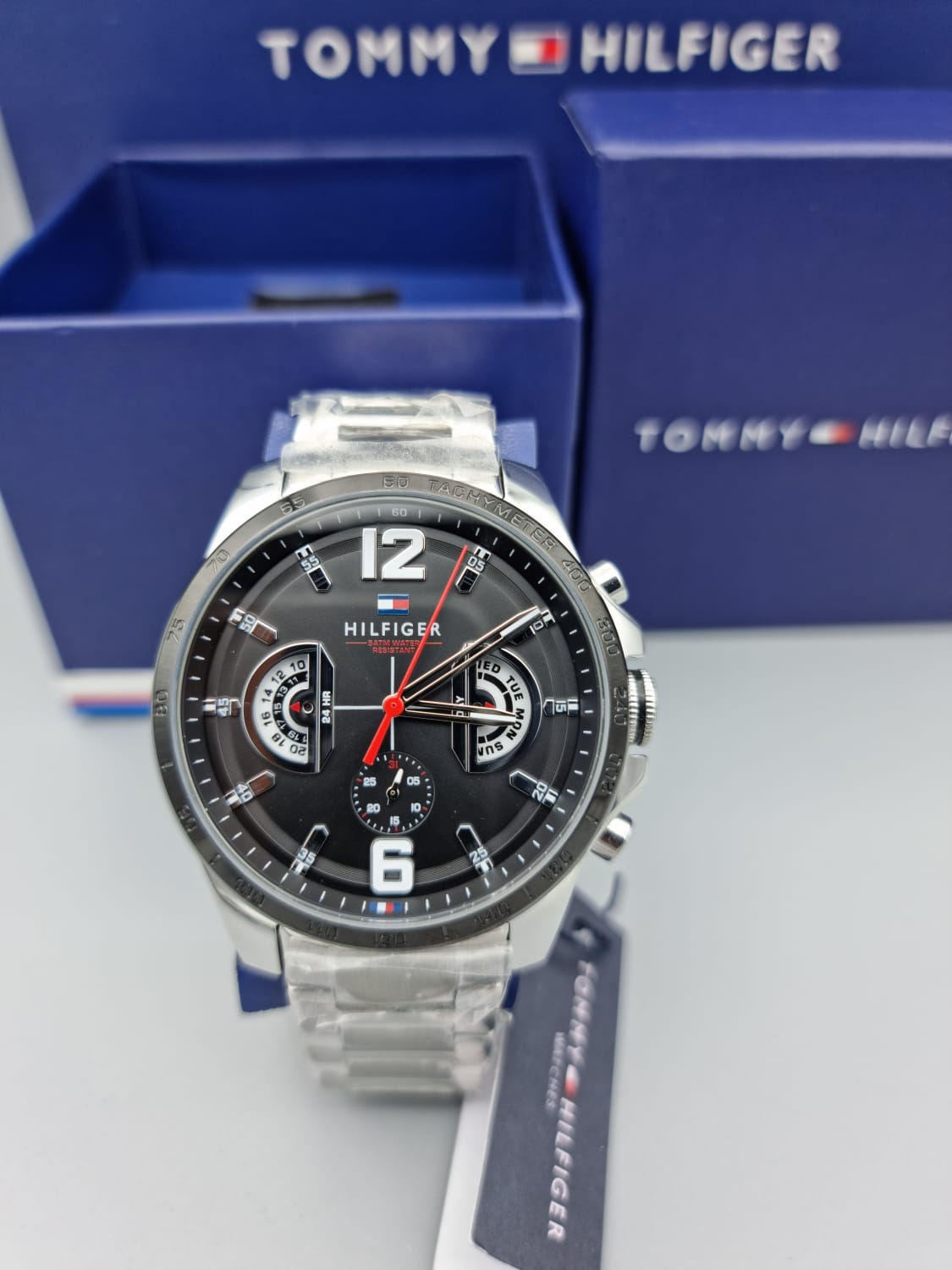 Buy Tommy Hilfiger Quartz Stainless Steel Black Dial 46mm Watch for Men - 1791472 in Pakistan