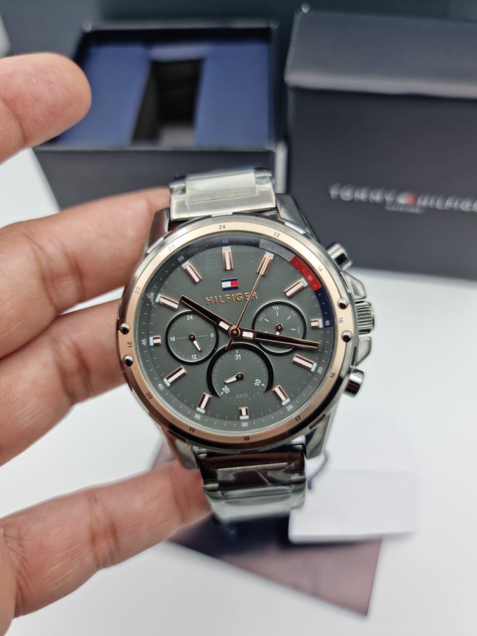 Buy Tommy Hilfiger Quartz Stainless Steel Grey Dial 45mm Watch for Men - 1791790 in Pakistan