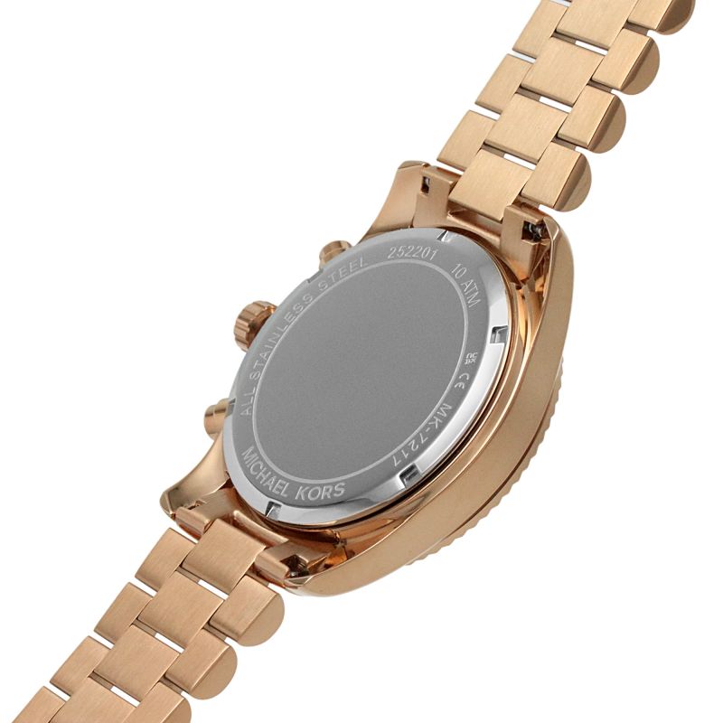 Buy Michael Kors Womens Quartz Lexington Rose Gold Stainless Steel Grey Dial 38mm Watch - Mk7217 in Pakistan