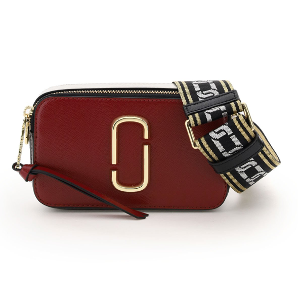 Buy Marc Jacobs The Snap Shot Bag Small - Deep Maroon - Graphite in Pakistan