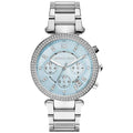 Buy Michael Kors Parker Blue Dial Silver Stainless Steel Ladies Watch - Mk6104 in Pakistan