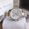 Buy Michael Kors Womens Quartz Chronograph Ritz Two Tone Stainless Steel White Dial 37mm Watch - Mk6474 in Pakistan