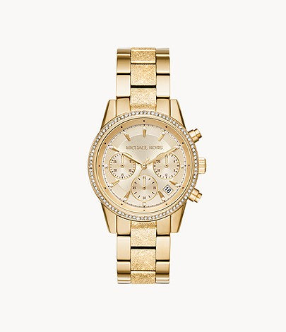 Buy Michael Kors Women's Ritz Chronograph Gold-tone Stainless Steel Watch - Mk6597 in Pakistan