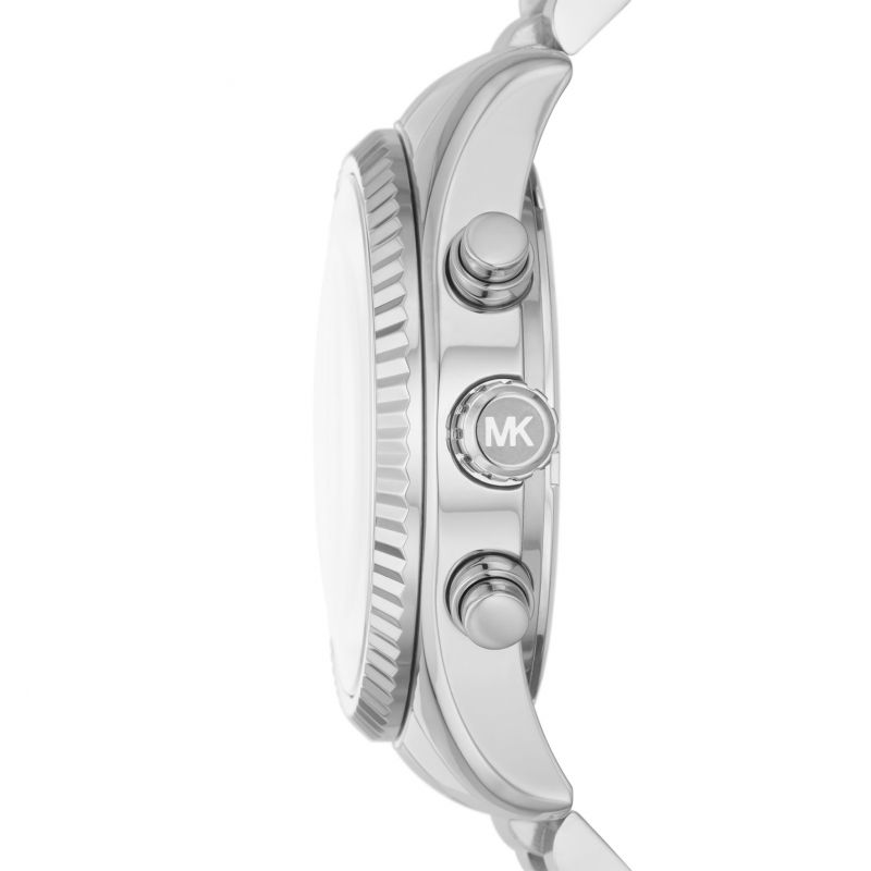 Buy Michael Kors Womens Quartz Lexington Silver Stainless Steel Blue Dial 38mm Watch - Mk7215 in Pakistan