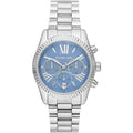 Buy Michael Kors Womens Quartz Lexington Silver Stainless Steel Blue Dial 38mm Watch - Mk7215 in Pakistan
