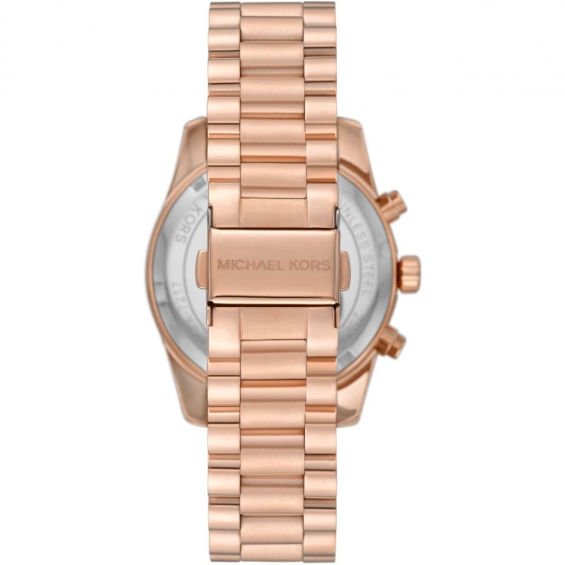 Buy Michael Kors Womens Quartz Lexington Rose Gold Stainless Steel Grey Dial 38mm Watch - Mk7217 in Pakistan