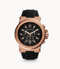 Buy Michael Kors Men’s Chronograph Silicone Strap Black Dial 45mm Watch - MK8184 in Pakistan