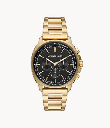Buy Michael Kors Chronograph Gold-tone Stainless Steel Black Dial Watch for Women - Mk8969 in Pakistan