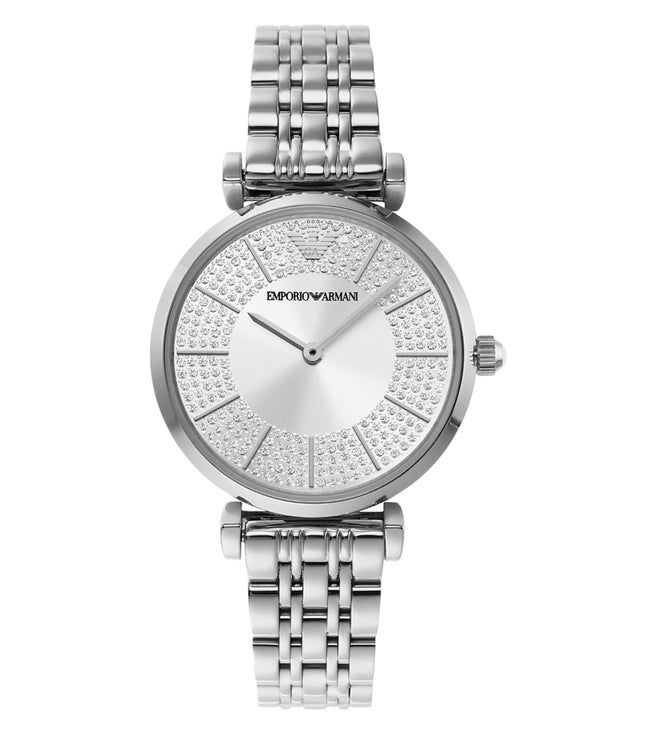 Buy Emporio Armani Womens Quartz Silver Stainless Steel Silver Dial 32mm Watch - Ar11445 in Pakistan