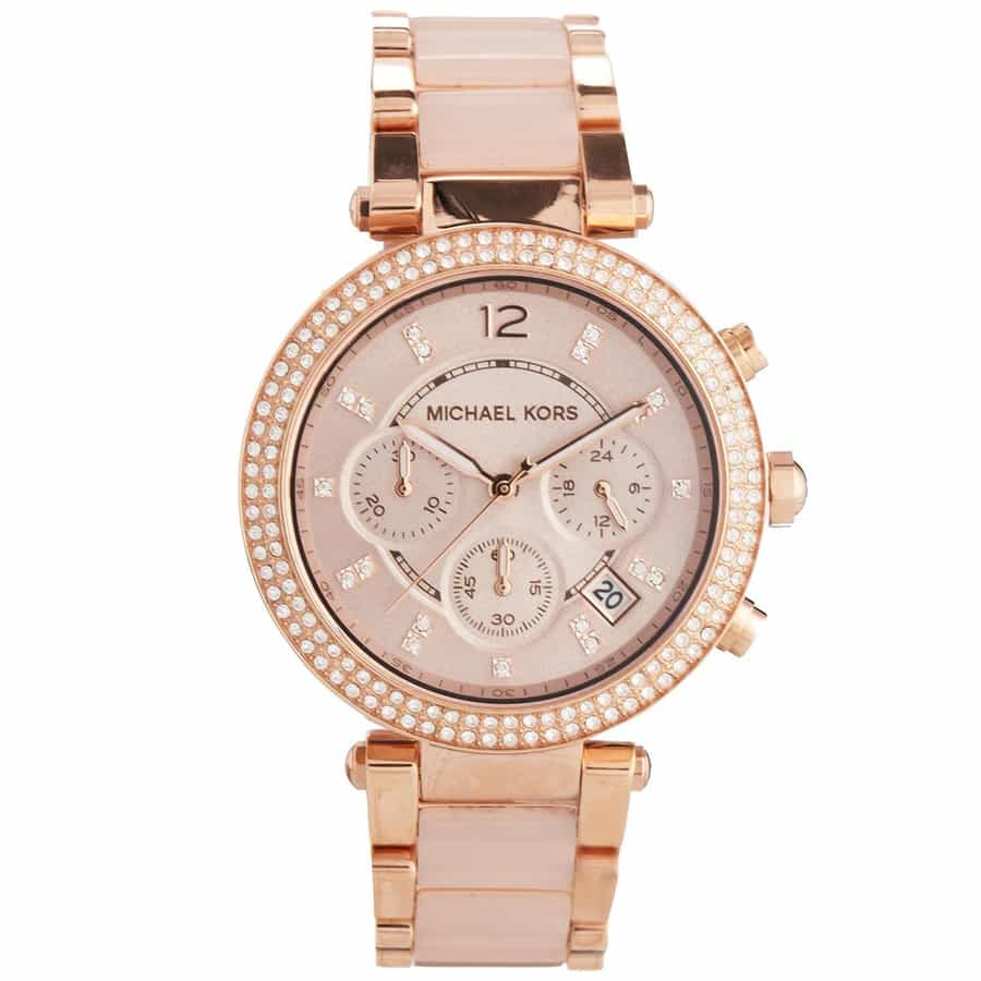 Buy Michael Kors Womens Quartz Parker Stainless Steel Rose Gold Dial 39mm Watch - Mk5896 in Pakistan