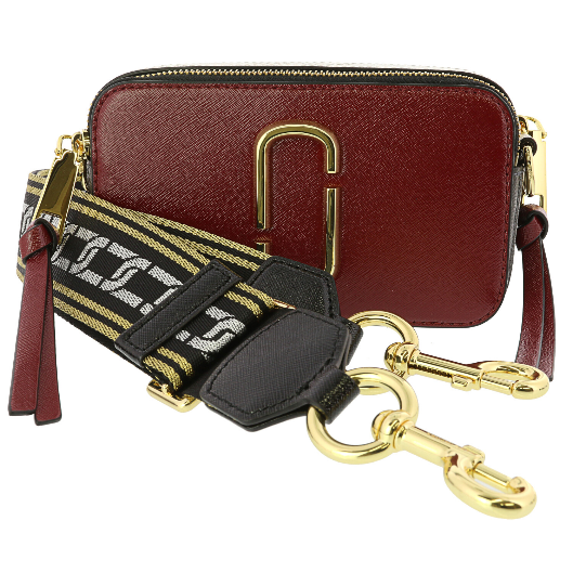 Buy Marc Jacobs The Snap Shot Bag Small - Deep Maroon - Graphite in Pakistan